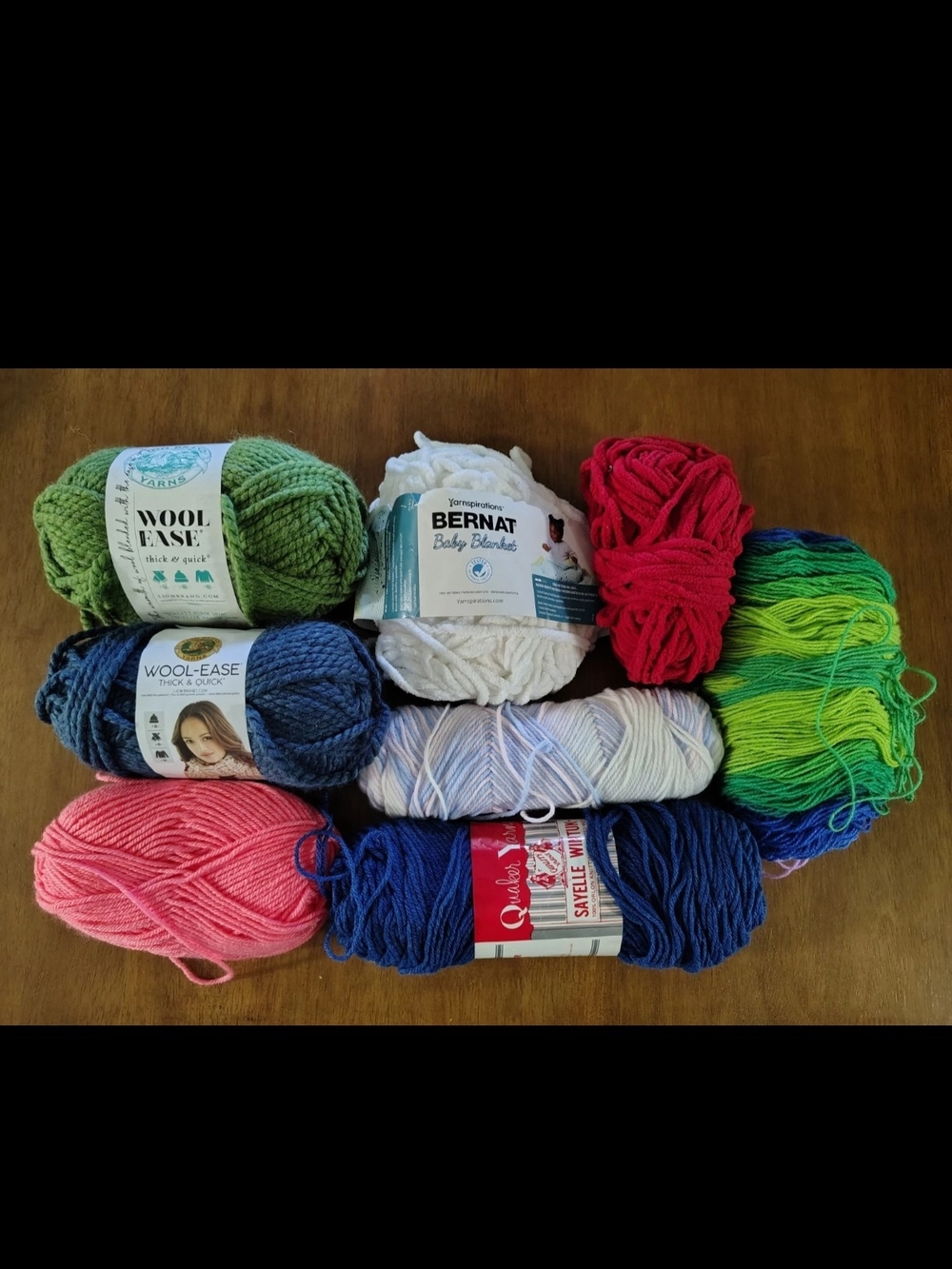 Yarn Lot Chenille Wool Acrylic